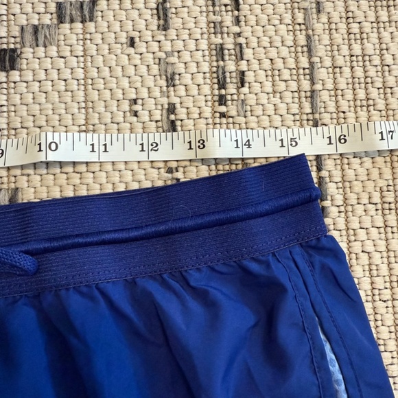 Nike Women's Dri-Fit Blue Running Shorts Stretch Waist Drawstring Large - Picture 6 of 7